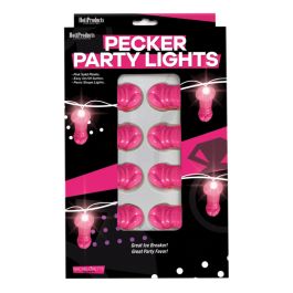 Light Up Pink Pecker String Party Lights